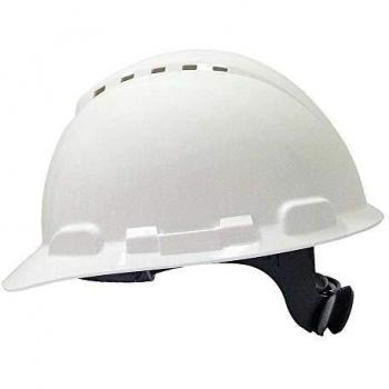 3M Casco con ventilación y arnés de ruleta Blanco