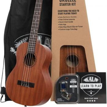 Kala Learn to Play Ukulele Starter Kit Baritone