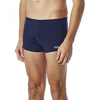 Bañador TYR Durafast Elite Square azul marino - 28, Bóxer Durafast Elite para Hombre, Pierna Cuadrada, Color Azul Marino