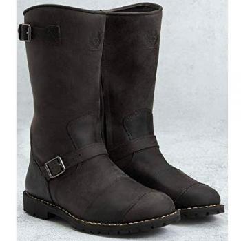 Belstaff Botas de Carretera Endurance Leather - Botas de moto, color negro, talla 40, fabricadas en cuero