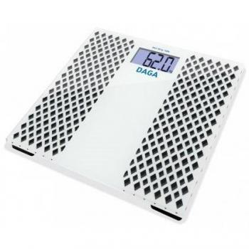 Daga BA-300 - Báscula de baño de 30x30cm, Superficie Antideslizante, Diseño Slim de Alta Precisión, Display XL Retroiluminado, Kg/Lb/St, Auto-stop, Máx 150 kg / Precisión 100g
