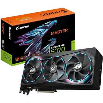 Tarjeta Gráfica Gigabyte GeForce RTX 5070 AORUS Master 12GB GDDR7, PCI-E 5.0, 2715 MHz, DLSS 4, 3 x DP 2.1a