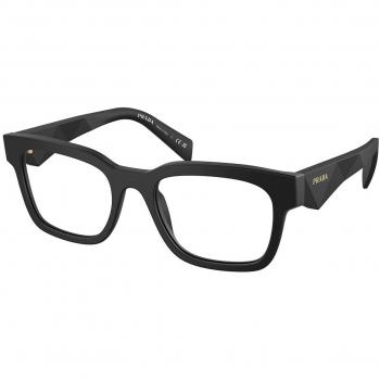 Prada PR A10V 12P1O1 Men's Eyeglasses Black Size 53 (Frame Only) - Blue Light Block Available