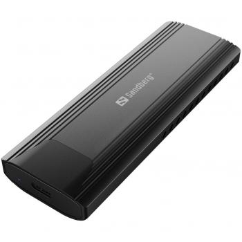 Caja externa Sandberg USB 3.2 para SSD M.2+NVMe