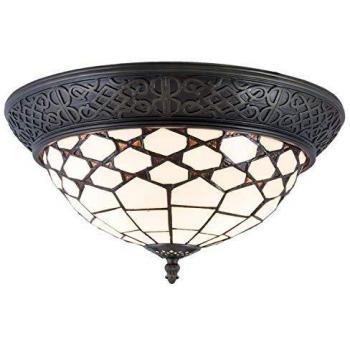 Plafón de Techo Kisa Estilo Tiffany Art Nouveau Clayre&Eef