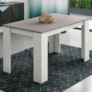 Mesa de Comedor Extensible Corfu Andersen Pino/Gris 76x138-198x88 cm