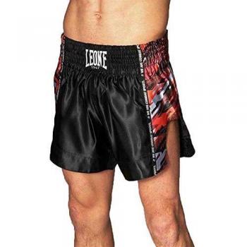 Leone 1947 Pantalones Cortos Kick-Thai Rojo Camuflaje, S