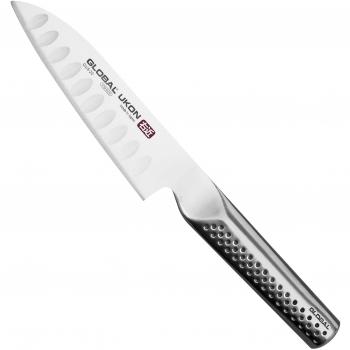 Global Ukon 14 cm Santoku Knife with Hollow Edge