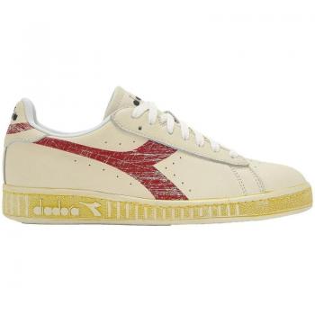 Zapatillas Diadora Game L Low Retro - Zapatillas deportivas de hombre, diseño retro, suela de goma, parte superior de piel y sintético, cierre con cordones, comodidad y soporte para el pie