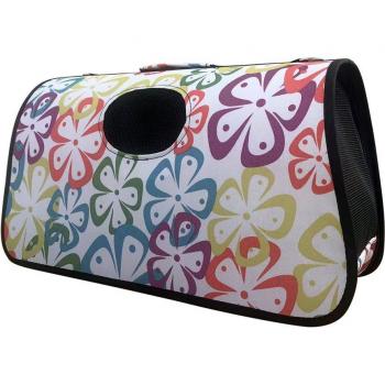 Transportín Bolsa Tela Impermeable para Perro/Gato con Correa de Hombro de Presión Reducida Transpirable M10