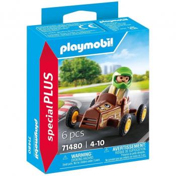 Playmobil - Niño con kart de carreras emocionantes