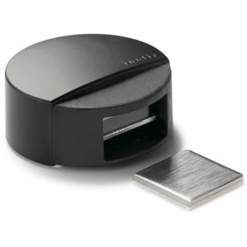 Tope adhesivo y retenedor magnético negro mate 2037-8
