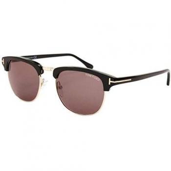 Tom Ford Henry FT0248 05N Unisex Browline Sunglasses - Black, Graduated or Non-Graduated Lenses, 51 MM Size