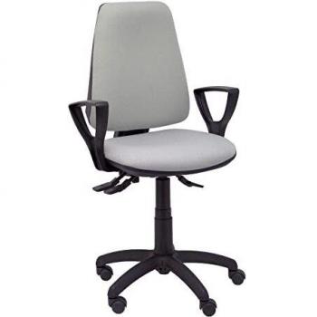 Piqueras y Crespo Silla Elche S Bali Gris Claro Brazos FIJOS Oficina, Tela, 109x46x46 cm