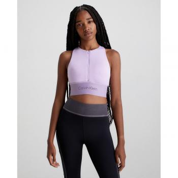 Calvin Klein Sujetador deportivo de medio impacto lila - Talla L