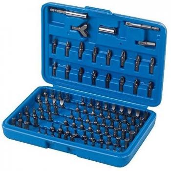 Silverline 633840, Juego de Puntas para Atornillador, 100 Pzas