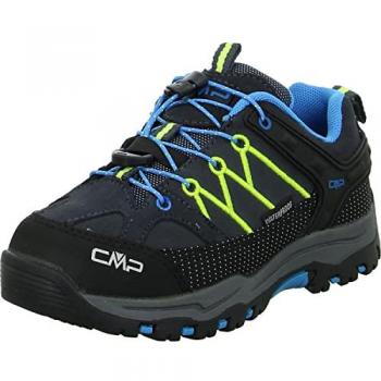 Cmp Zapatillas De Senderismo Rigel Low WP 3Q13244 - Zapatillas de trekking para niño, color negro, talla 28, impermeables