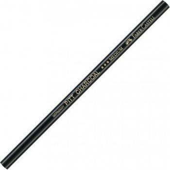 Faber Castell Lápiz Carbón Medio No Graso Negro Azulado -6u-