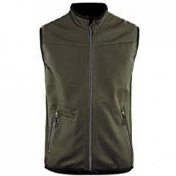 Chaleco Softshell Blaklader Sin Mangas + Stretch Verde Oliva/Negro Talla XXXL