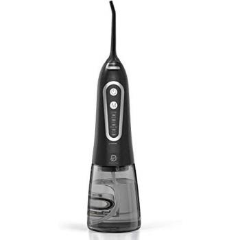 Irrigador Bucal, Irrigador Dental Portátil con 5 Boquillas 5 Modos 300ML, Multifuncional Recargable,Profesional Lavado Pulsado,IPX7 Impermeable,Limpieza Dientes de Ortodoncia y Dientes de Implante