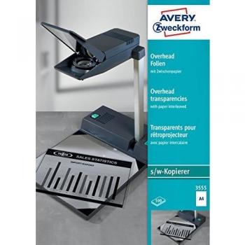 Folio Transparente A4 0,10 mm para Proyector y Copiadora - Pack de 100 Hojas