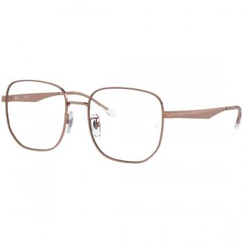 Ray-Ban RX6503D Asian Fit 3094 Men's Eyeglasses Rose-Gold Size 55 (Frame Only) - Blue Light Block Available