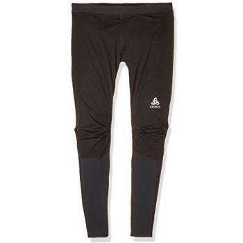 Odlo Zeroweight Windproof Warm Leotardos, Hombre, Negro, Small