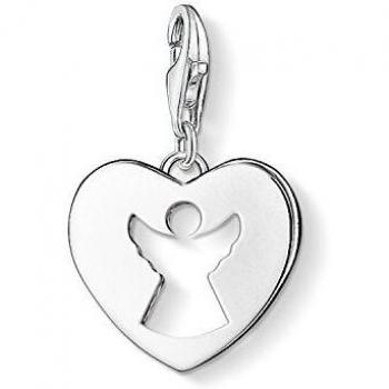 THOMAS SABO Sterling Silver Heart Cut Out Angel Charm 0869-001-12