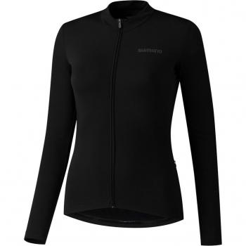 Maillot de mujer Shimano SKAEDE Thermal manga larga negro M