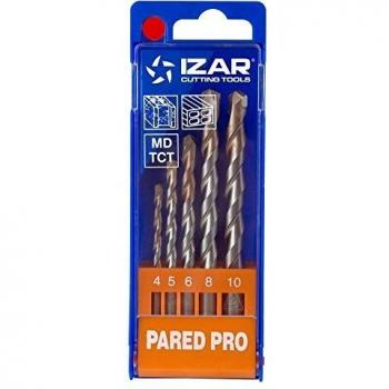Izar 30220 Juego Broca Punta Metal Duro Pared Profesional 1886, 5 Piezas,