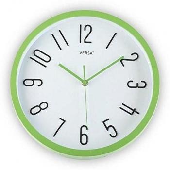 Versa Reloj De Pared Verde Dia 30Cm, Multicolor, No Aplica
