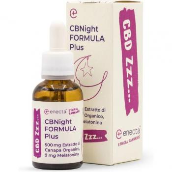 Enecta Cbnight Formula Plus Aceite de Cáñamo Orgánico con Melatonina, 30ml