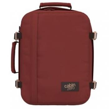 Mochila Classic 28L Ultra Ligera Cabin Zero Color Rojo Sangría con Localizadores de Equipaje