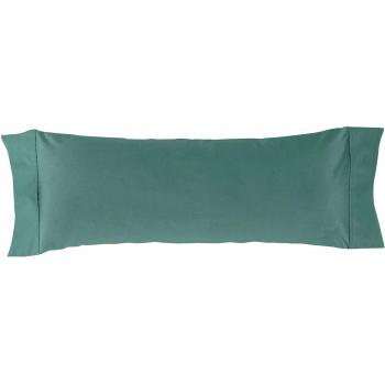Naf Naf Maison Funda de Almohada Casual 100% Algodón 144 Hilos Verde Agua 45x155 cm