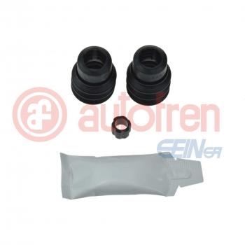 Kit de reparación de pinza de freno AUTOFREN SEINSA D7498, incluye fuelles y guías para la correcta instalación y funcionamiento del sistema de frenos