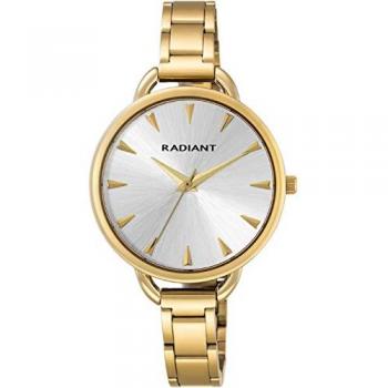Reloj Analógico de Cuarzo para Mujer Radiant RA427202 con Correa en Acero Inoxidable, Color Dorado, 34mm