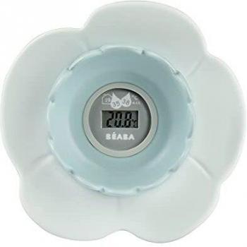 Termómetro de baño Beaba Lotus - Termómetro de baño bicolor/multicolor, diseño en forma de nenúfar, color verde claro, ideal para medir la temperatura del agua en el baño