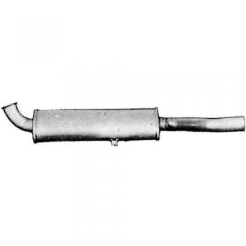 Silenciador trasero IMASAF 13.51.07 para Audi 80 B2 y Coupe B2
