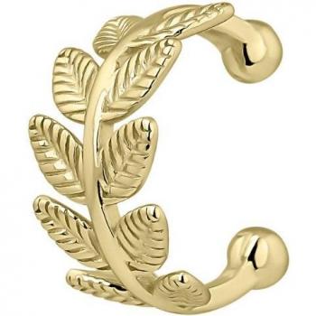 Ear Candy - Pendiente earcuff Sasha de plata bañado en oro 18k