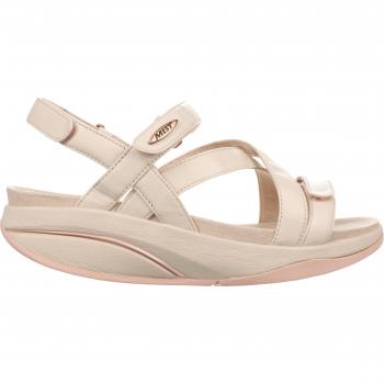 Sandalias MBT Kiburi W Mujer Champagne - Cuero de Alta Calidad