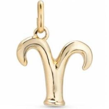 UNO de 50 Aries Gold Plated Metal Charm