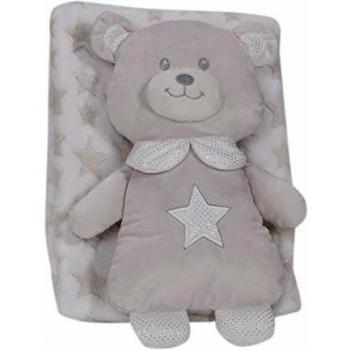 Interbaby PE012-05 - Interbaby-Manta y Peluche Bear Star Beige