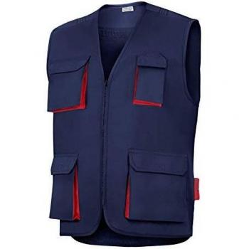 Vesin CHA1021AM-XXXL CHALECO MULTIBOLSILLOS, Marino-Ro, XXXL