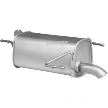 Silenciador trasero ASMET 05.171 - Silenciador trasero con diseño específico para optimizar el rendimiento del vehículo, fabricado en acero de alta calidad, resistente a la corrosión, fácil instalación y compatible con múltiples modelos de