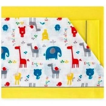 Triptico sabana Estampado Maxicuna 80x140 Happy Zoo mult
