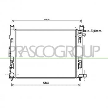 Radiador de refrigeración del motor PRASCO DA226R002 para RENAULT y DACIA