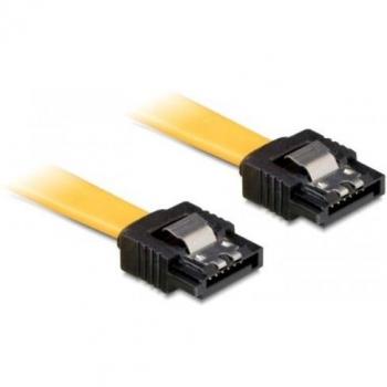 Cable SATA M/M DeLOCK 0.7 m Amarillo - Alta Velocidad 6 Gb/s