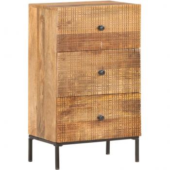 Aparador de madera maciza de mango 45x30x75 cm