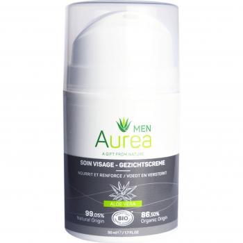 Aurea MEN Crema Facial Hidratante 50 ml - Crema para hombres, formulación ligera, hidrata y nutre la piel, ideal para uso diario