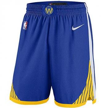 Nike NBA Golden State Warriors Icon Edition Swingman Shorts - Men's Blue XL